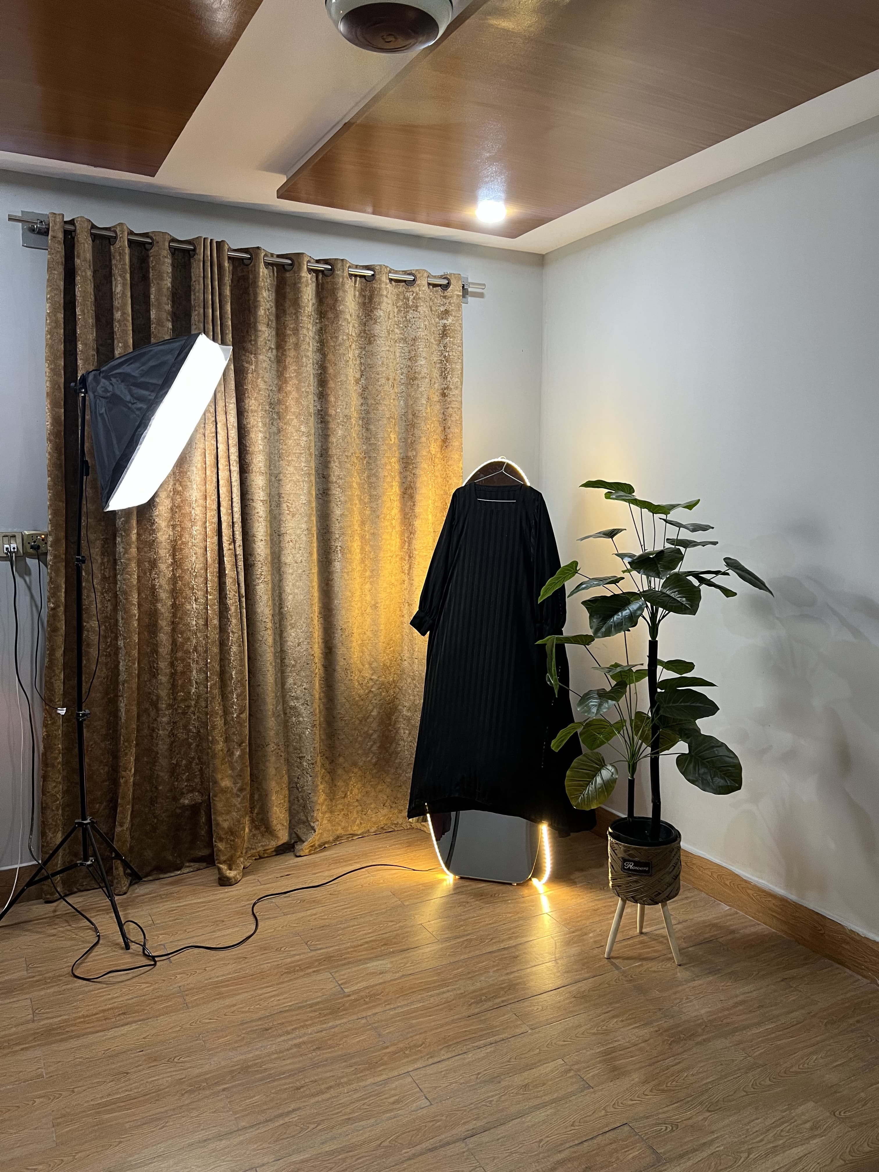 Premium Acrylic Stripe Nida Fabric view 6